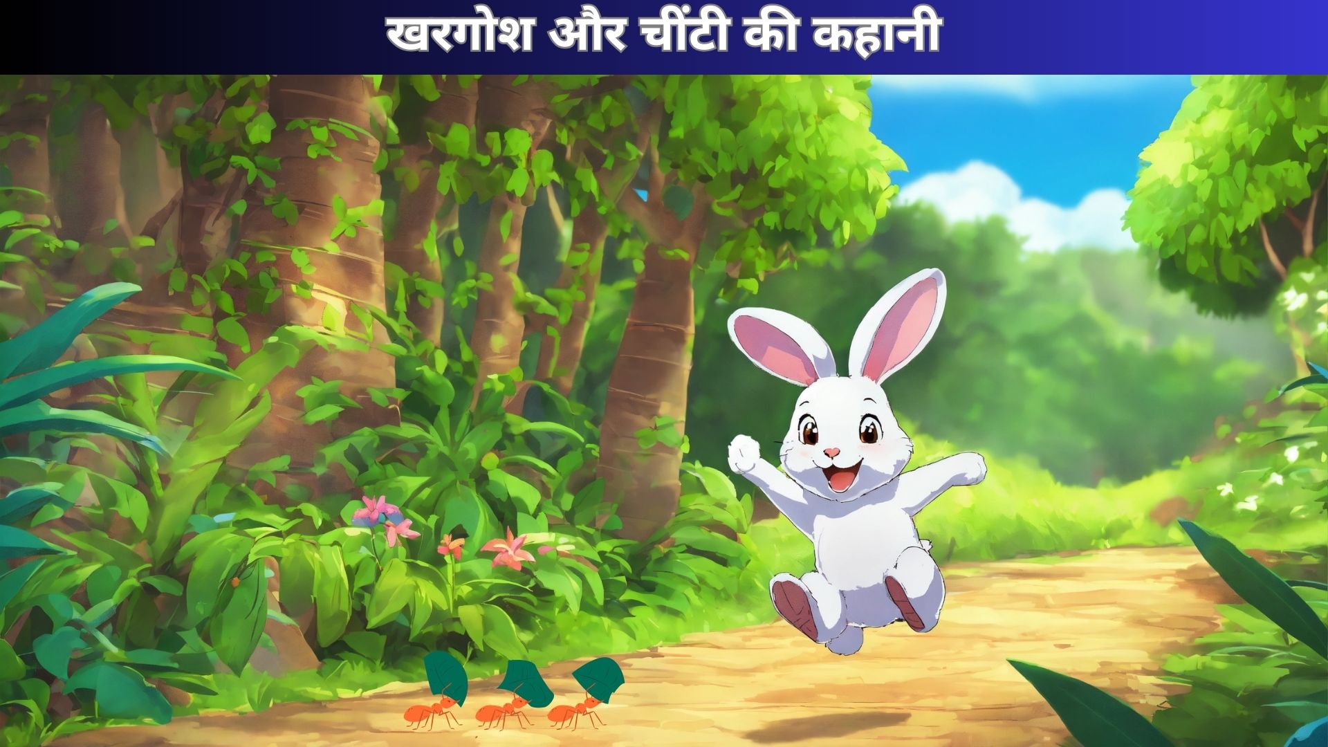 खरगोश और चींटी की कहानी | Hindi Moral Story For Kids