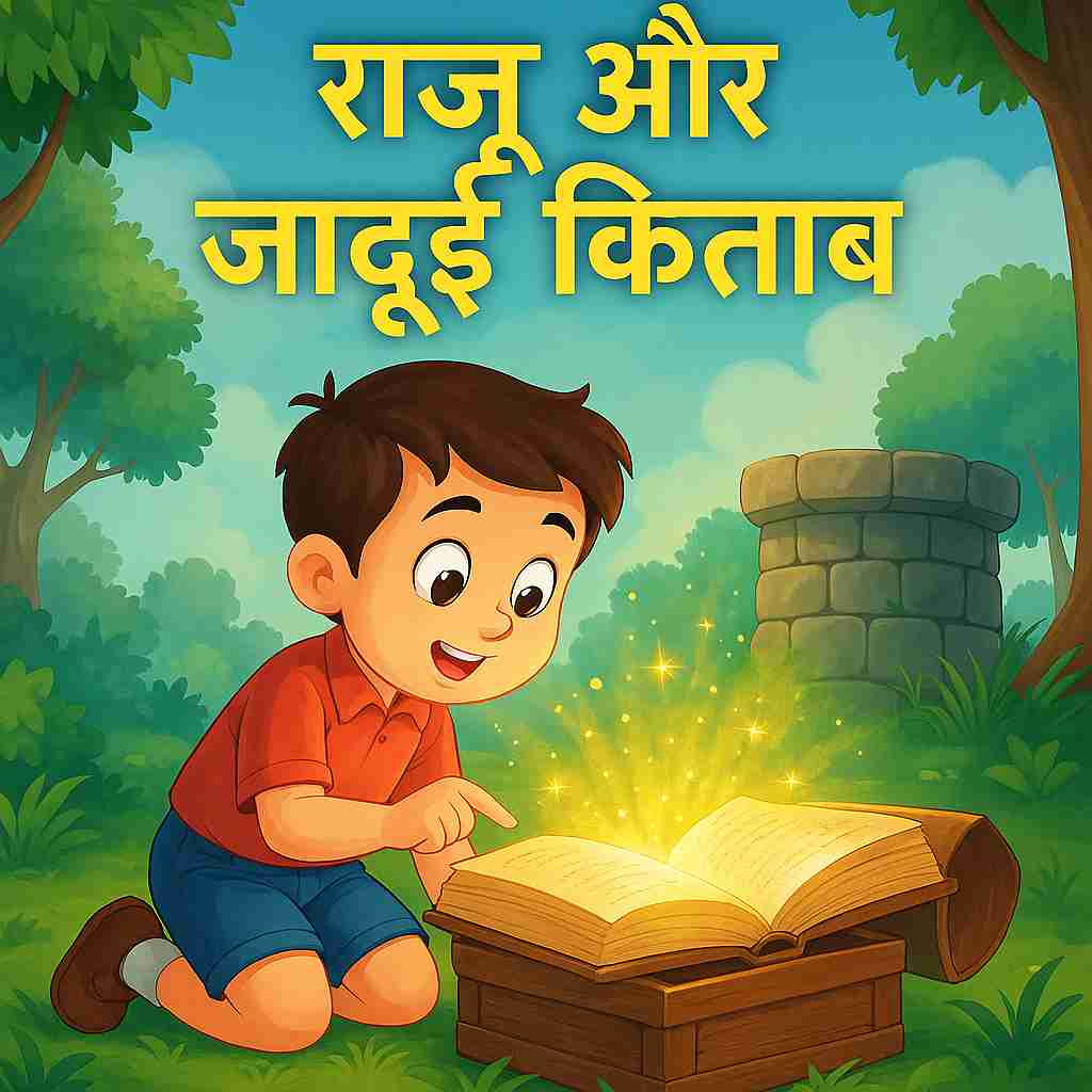 राजू और जादुई किताब (Raju Aur Jadui Kitaab – ज्ञान और मेहनत की शक्ति)